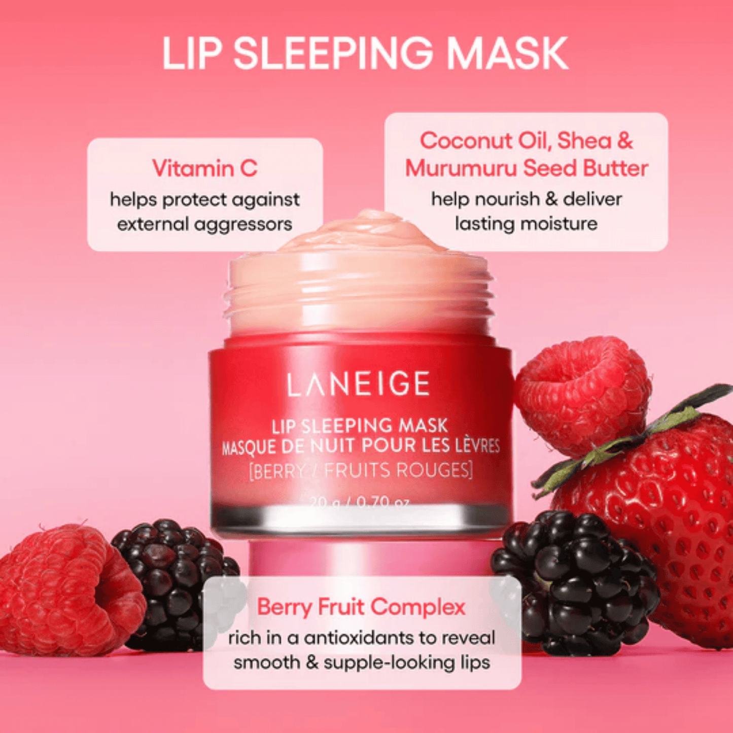 Laneige Lip Sleeping Mask [Berry] online in skinstash pakistan