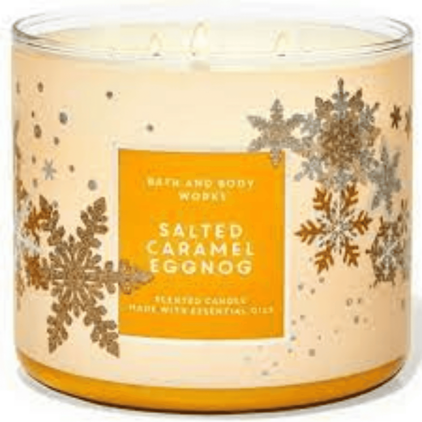 Bath and Body Works Salted Caramel Eggnog 3 Wick Candle (411g)