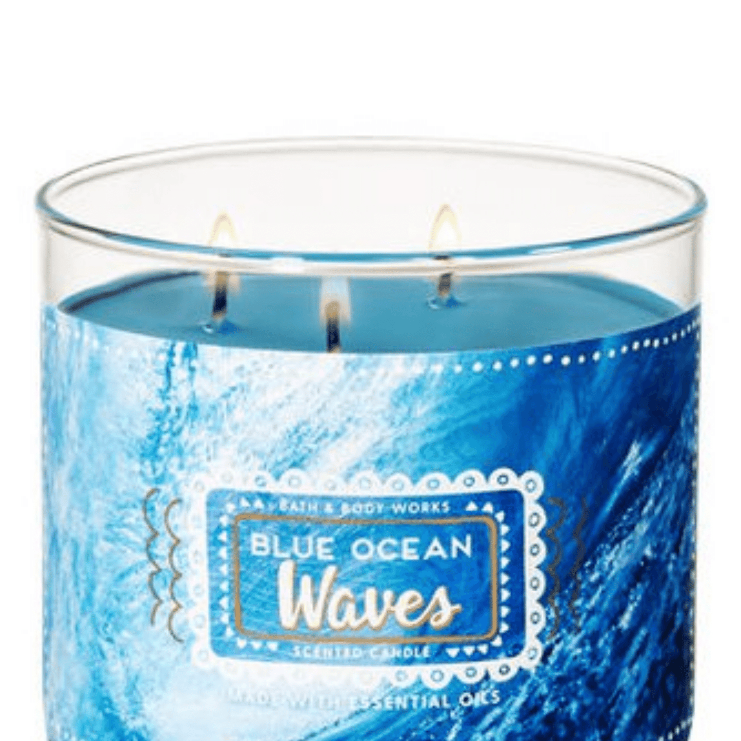 Bath & Body Works Blue Ocean Waves 3 Wick Candle (411g)