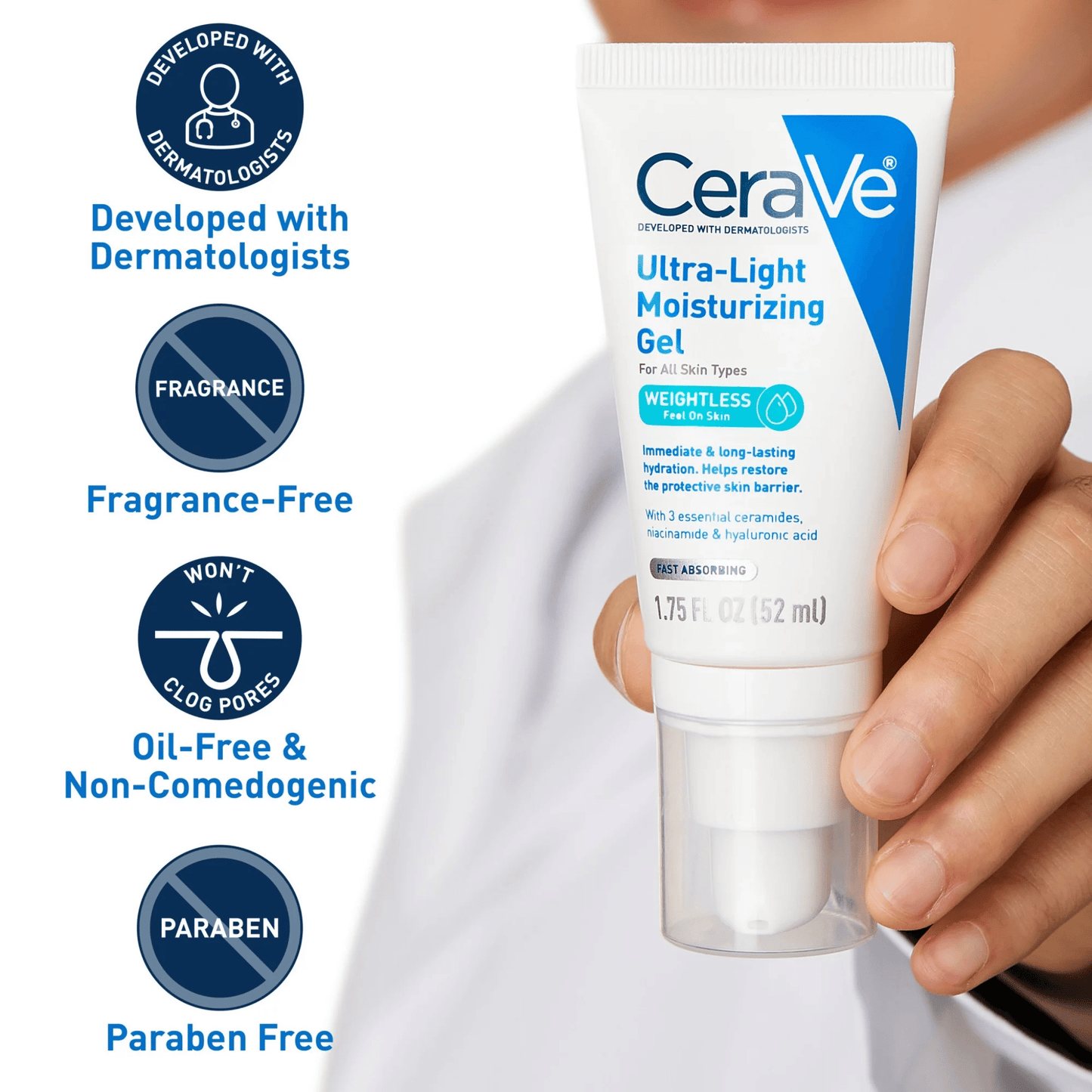 CeraVe Ultra-Light Moisturizing Gel (52ml)