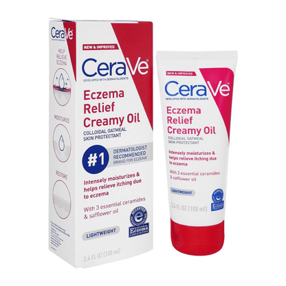 Cerave Eczema Soothing Creamy Oil With Hyaluronic Acid Fragrance Free (100ml)