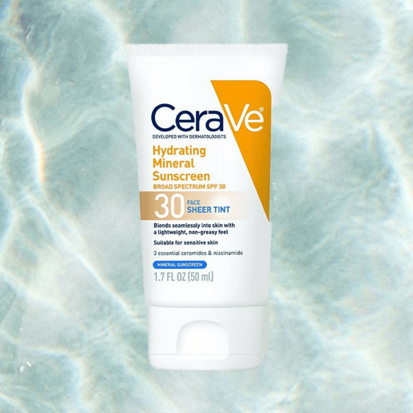 CeraVe Hydrating Mineral Sunscreen SPF 30 Face Sheer Tint (50ml)