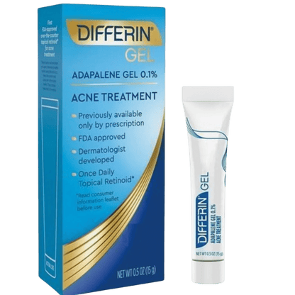 Differin Gel Adapalene Gel 0.1% Acne Treatment (15g)