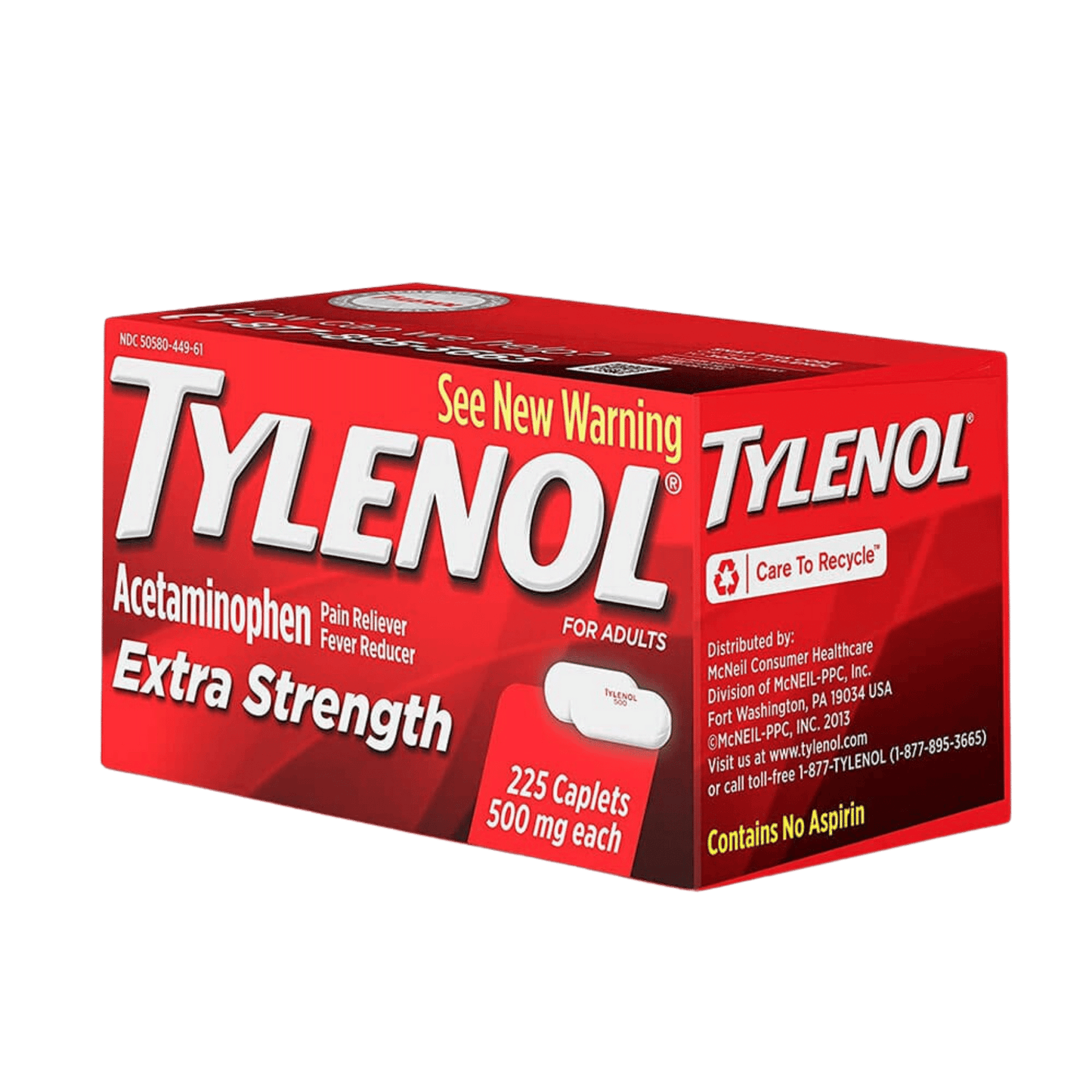 Tylenol Extra Strength Acetaminophen Pain Reliever/Fever Reducer - 225 Capsules Online In Pakistan