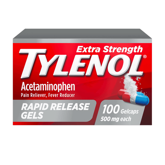 Tylenol Extra Strength Rapid Release Gels 100 CT (500mg) Buy In Pkistan