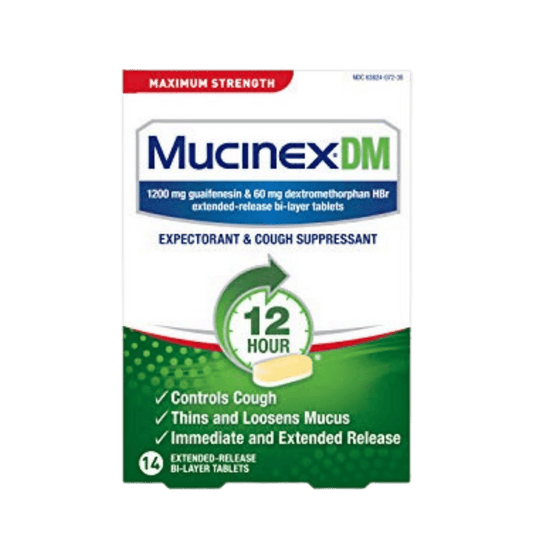 Mucinex DM Maximum Strength 12-Hour Expectorant and Cough Suppressant Tablets 14ct Get In Pakistan