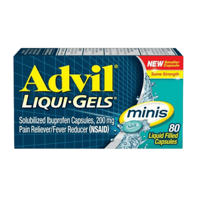Advil Liqui-Gels Pain and Headache Reliever Ibuprofen Liquid Filled Capsules Minis 80 (200Mg)