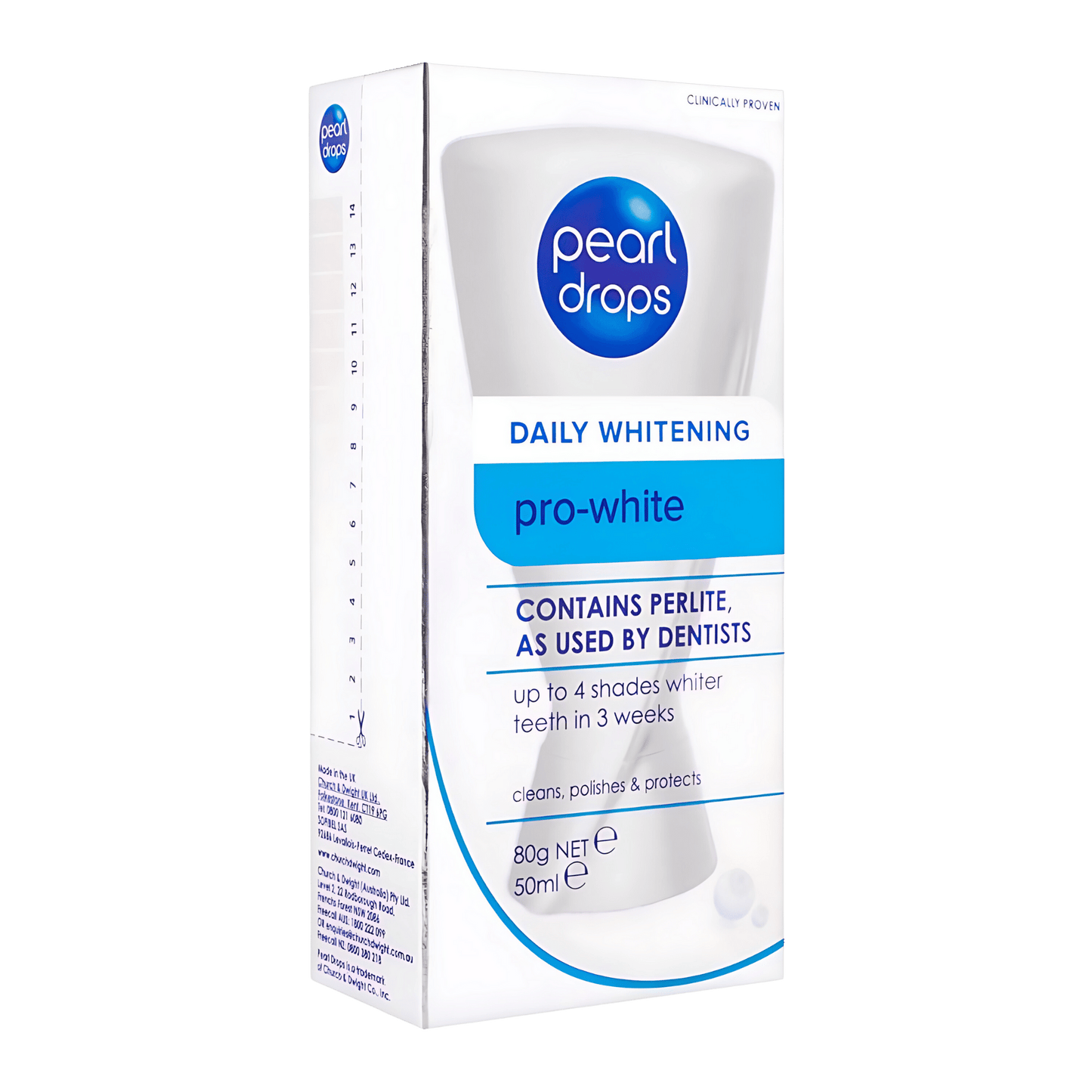 Pearl Drops Daily Whitening Pro-White Toothpaste, (50ml)