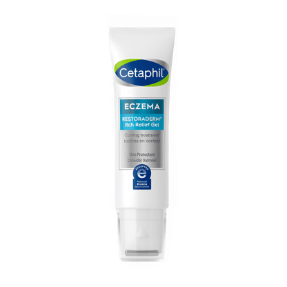 Cetaphil Eczema Restoraderm Itch Relief Gel 59ml expiration 01/2025, long-lasting eczema treatment