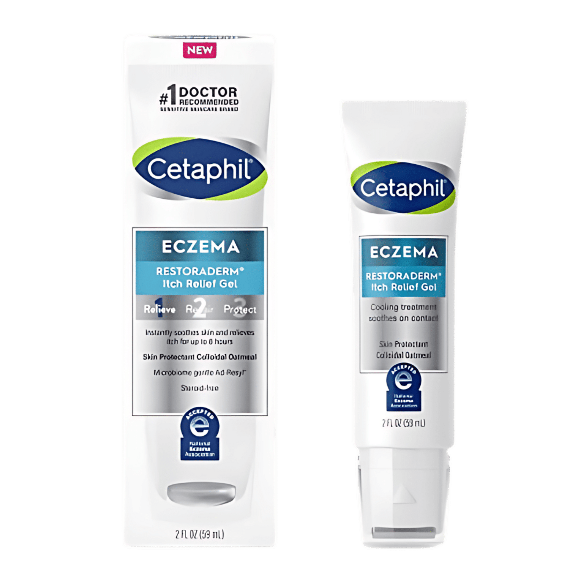 Cetaphil Eczema Restoraderm Itch Relief Gel 59ml for eczema-prone skin, soothing itch relief treatment