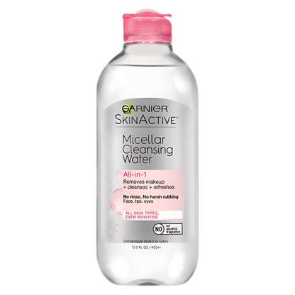 Garnier Skin Active Micellar Cleansing Water All-in-1 Makeup Remover & Cleanser (400ml)