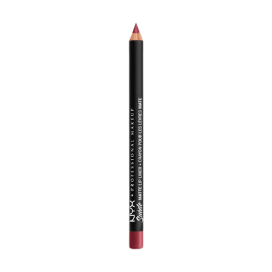 NYX Professional Makeup Suede Matte Lip Liner Pencil (1.0g) - Matte, Long-Wearing (Pakistan)