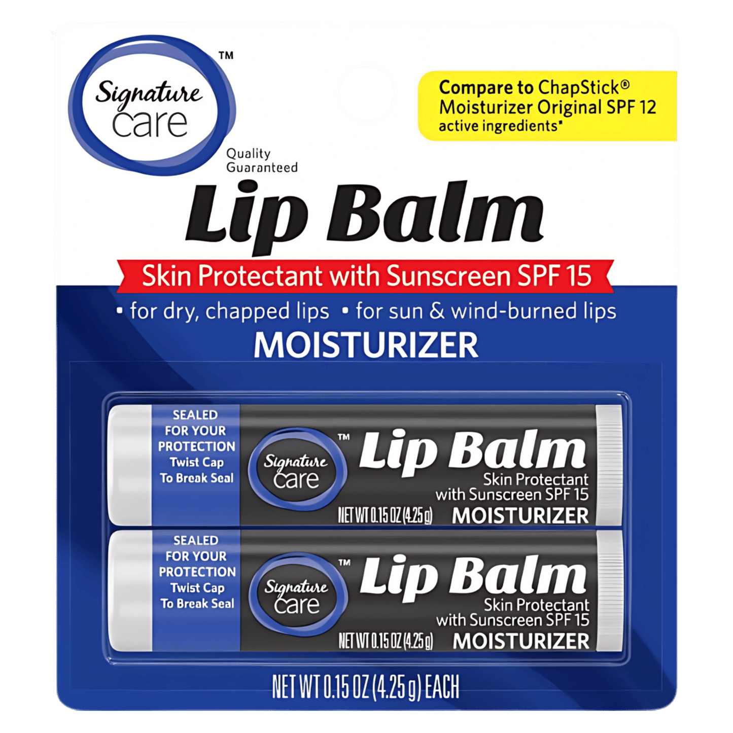 Signature Care Lip Balm (4.25g) - Protects & Moisturizes Lips with SPF 15 (Pakistan)