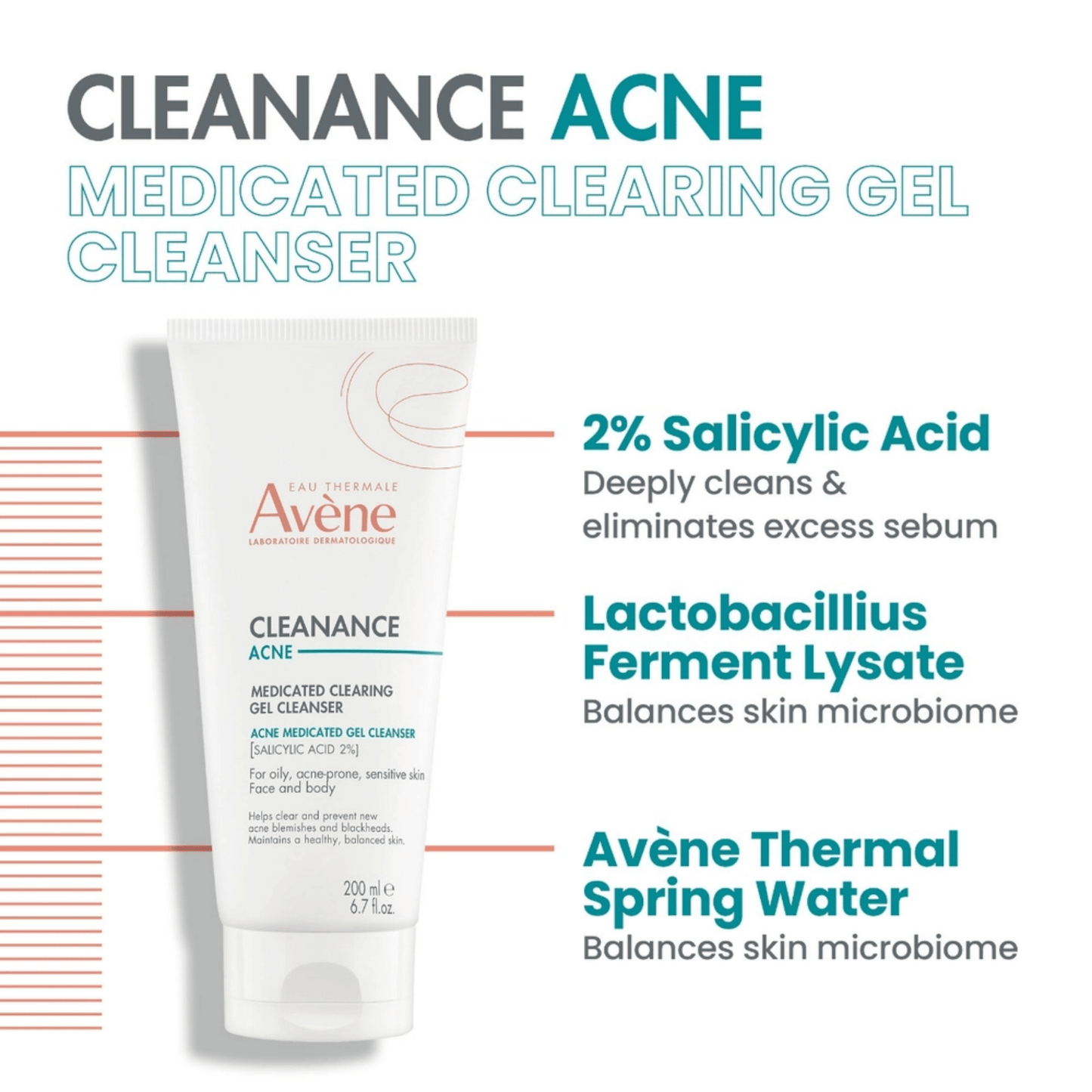 Acne Medicated Clearing Gel Cleanser!