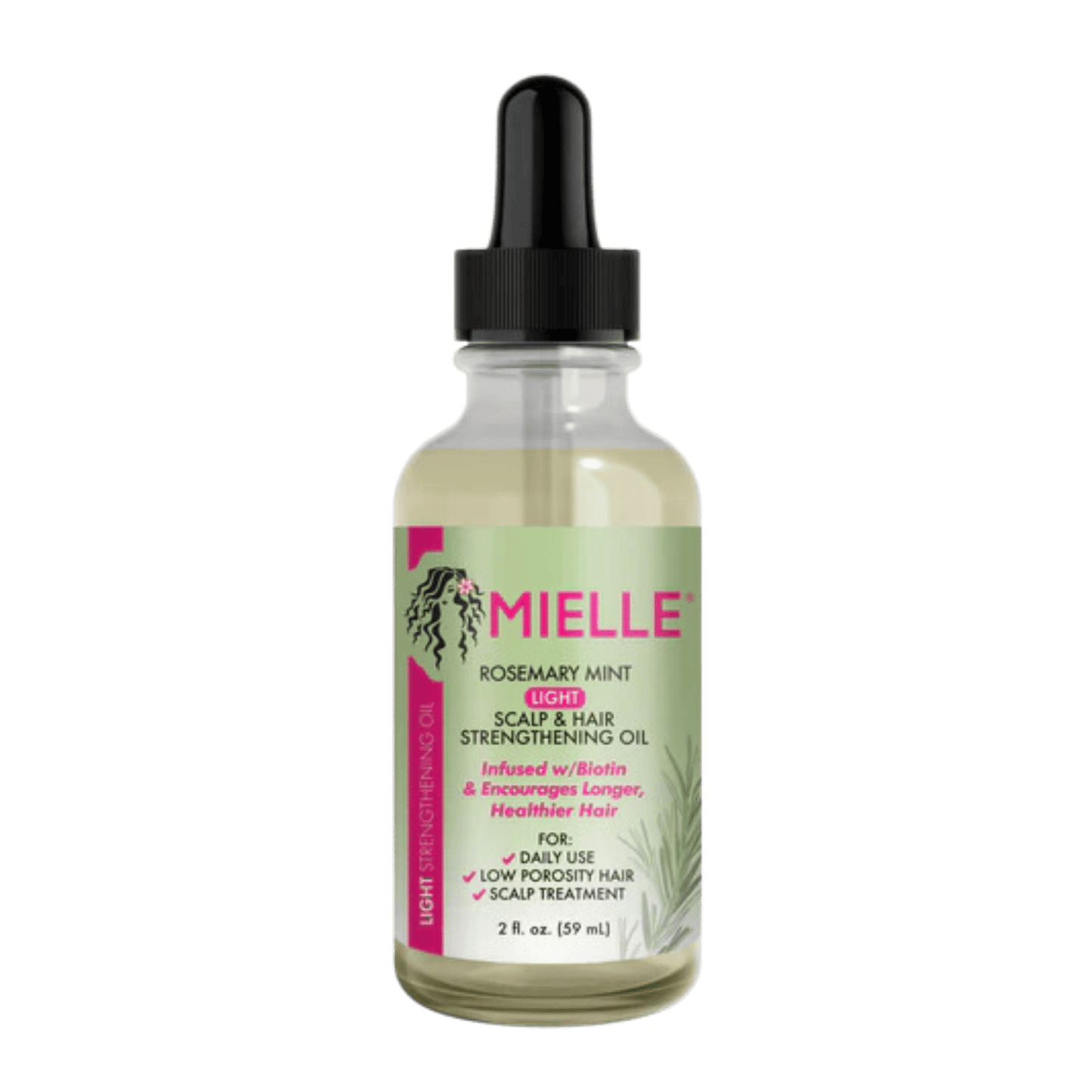 Mielle Rosemary Mint Light Scalp & Hair Strengthening Oil (59ml) - Promotes Hair Growth (Pakistan)

