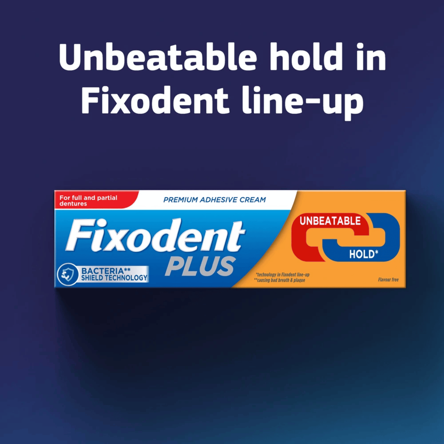 Fixodent Plus Adhesives Denture Cream (68g)