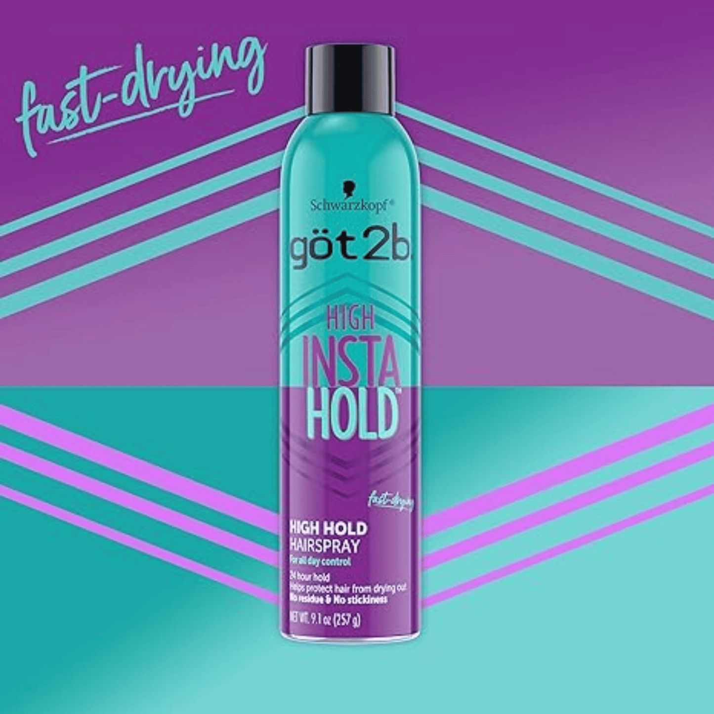 Schwarzkopf Got2b Hair Spray High Insta Hold 257g for long-lasting style in Pakistan