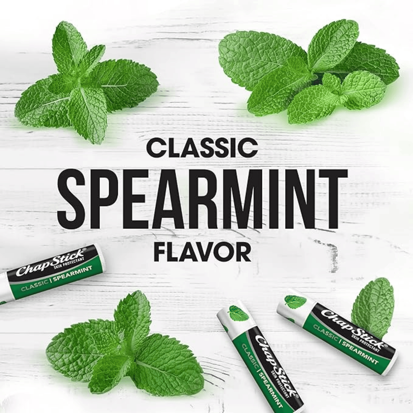 Spearmint ChapStick Lip Balm 4g for refreshing lip moisture, available in Pakistan