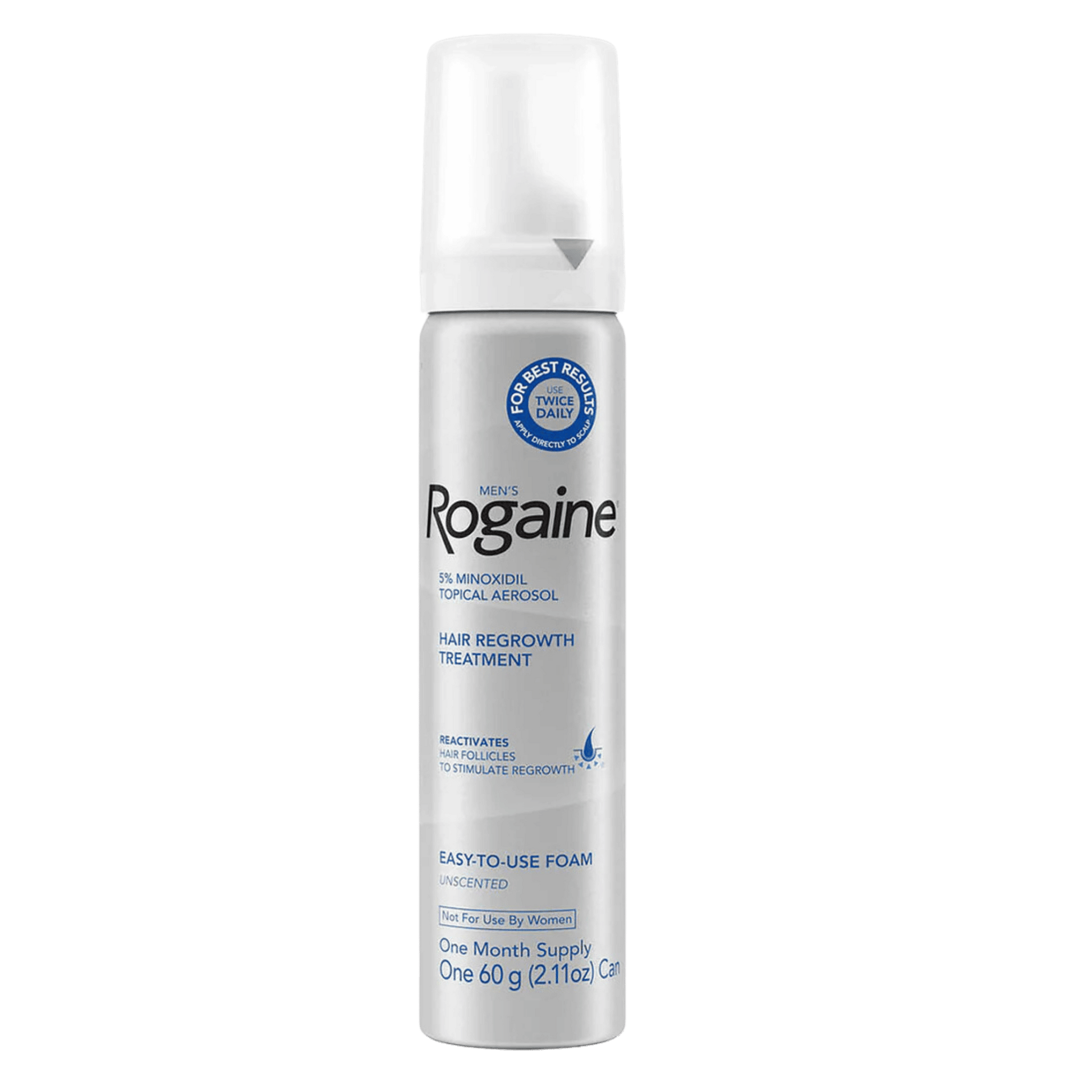 Buy Rogaine Men's 5% Minoxidil Topical Aerosol (60g) In SkinStash!