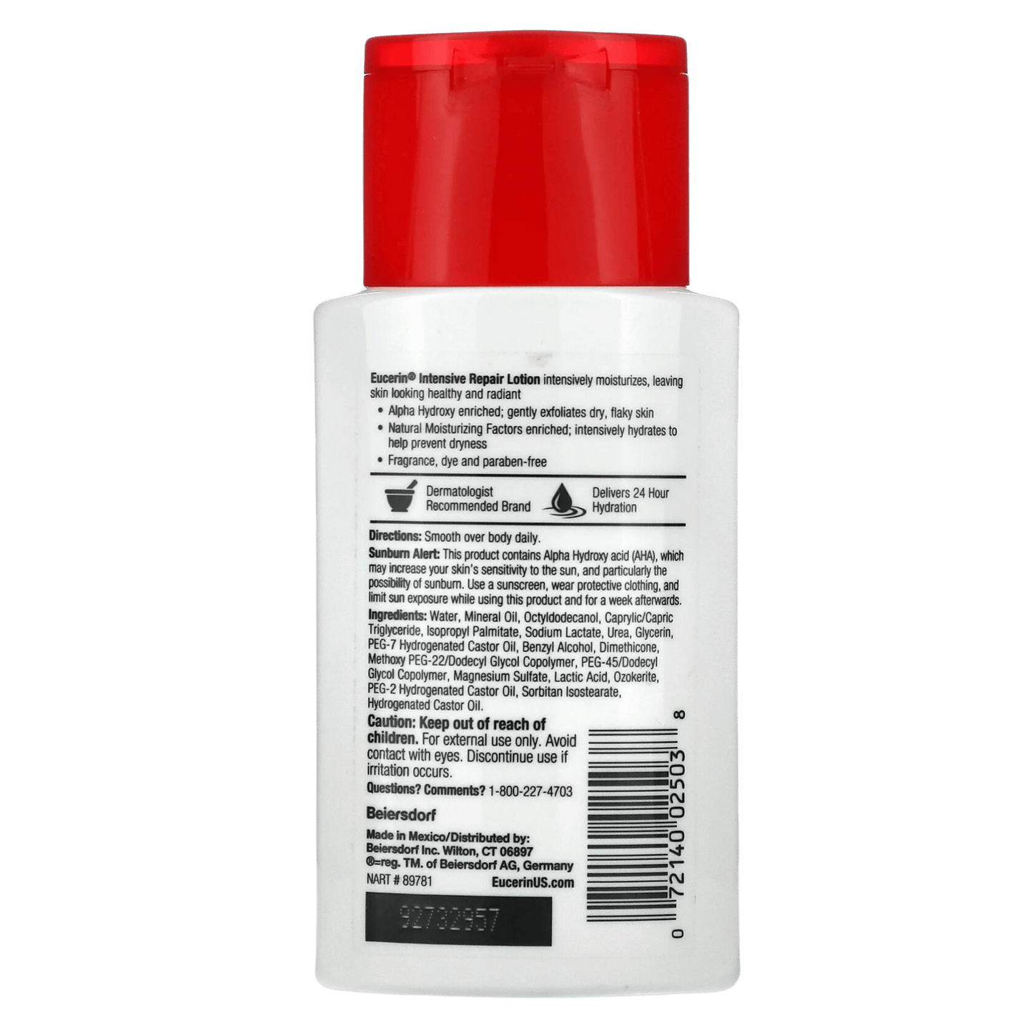 Eucerin Intensive Repair Travel Size Body Lotion, (89ml)