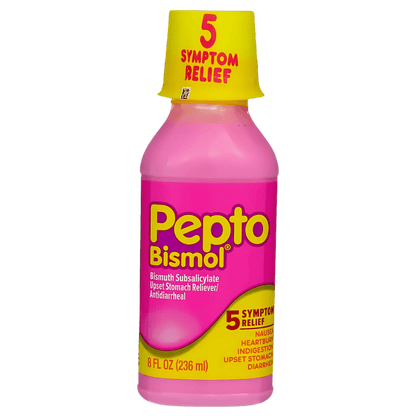 Pepto-Bismol Upset Stomach Reliever Antidiarrheal Original Liquid (118ml) Buy In SkinStash!