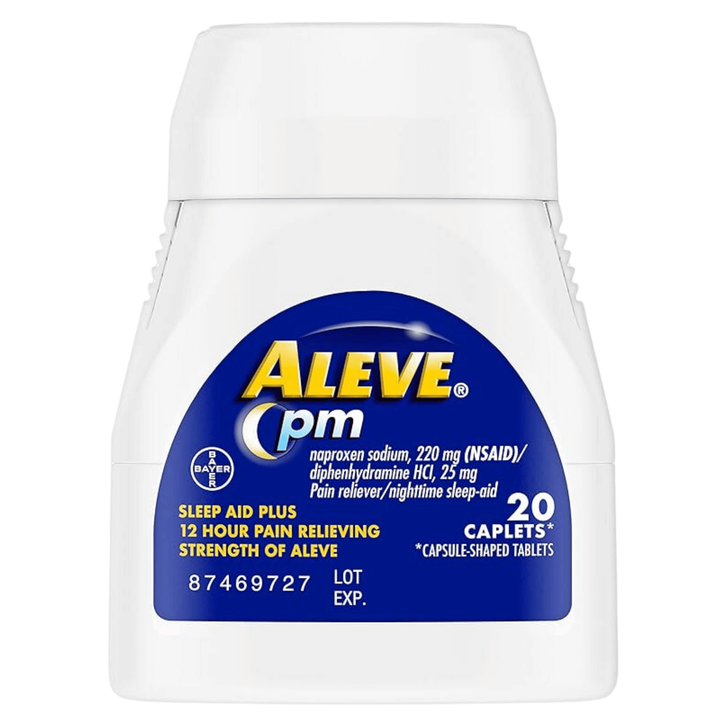 Aleve PM Pain Reliever Nighttime Sleep-Aid Caplets, 20