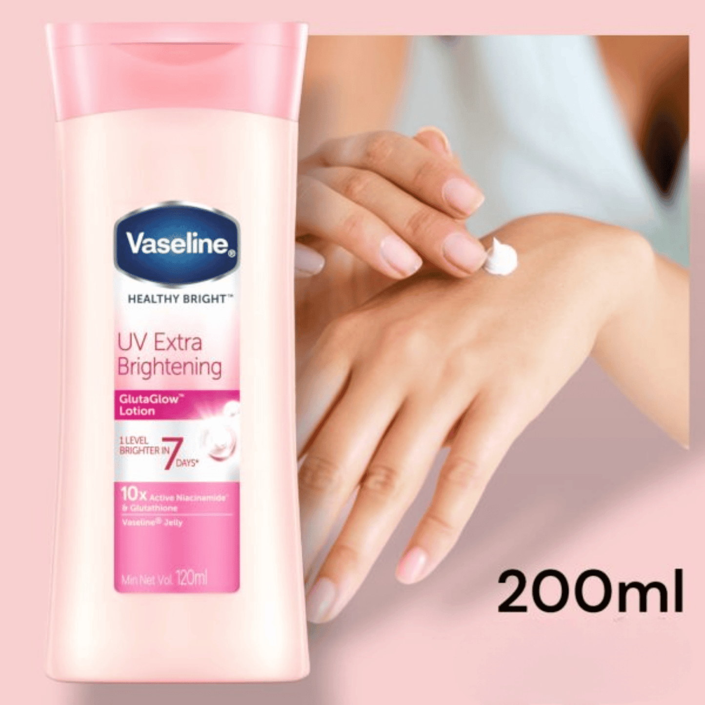 Buy Vaseline Healthy Bright UV Extra Brightening Lotion (200ml) Online In Pakistan!