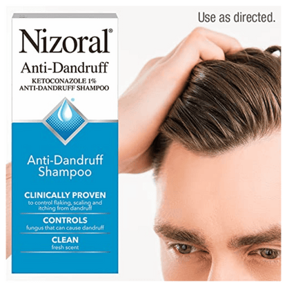 Nizoral Anti Dandruff Shampoo with 1% Ketoconazole, Clean Fresh Scent (200ml)