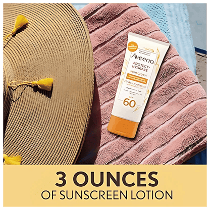 Aveeno Protect + Hydrate Body Sunscreen Lotion with Spf 60 (88ml)