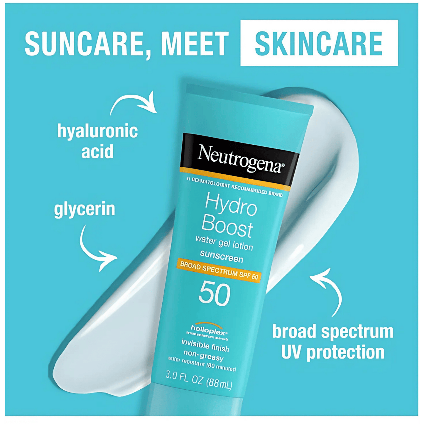 Neutrogena Hydro Boost Water Gel Lotion Sunscreen Spf 50 (88ml)