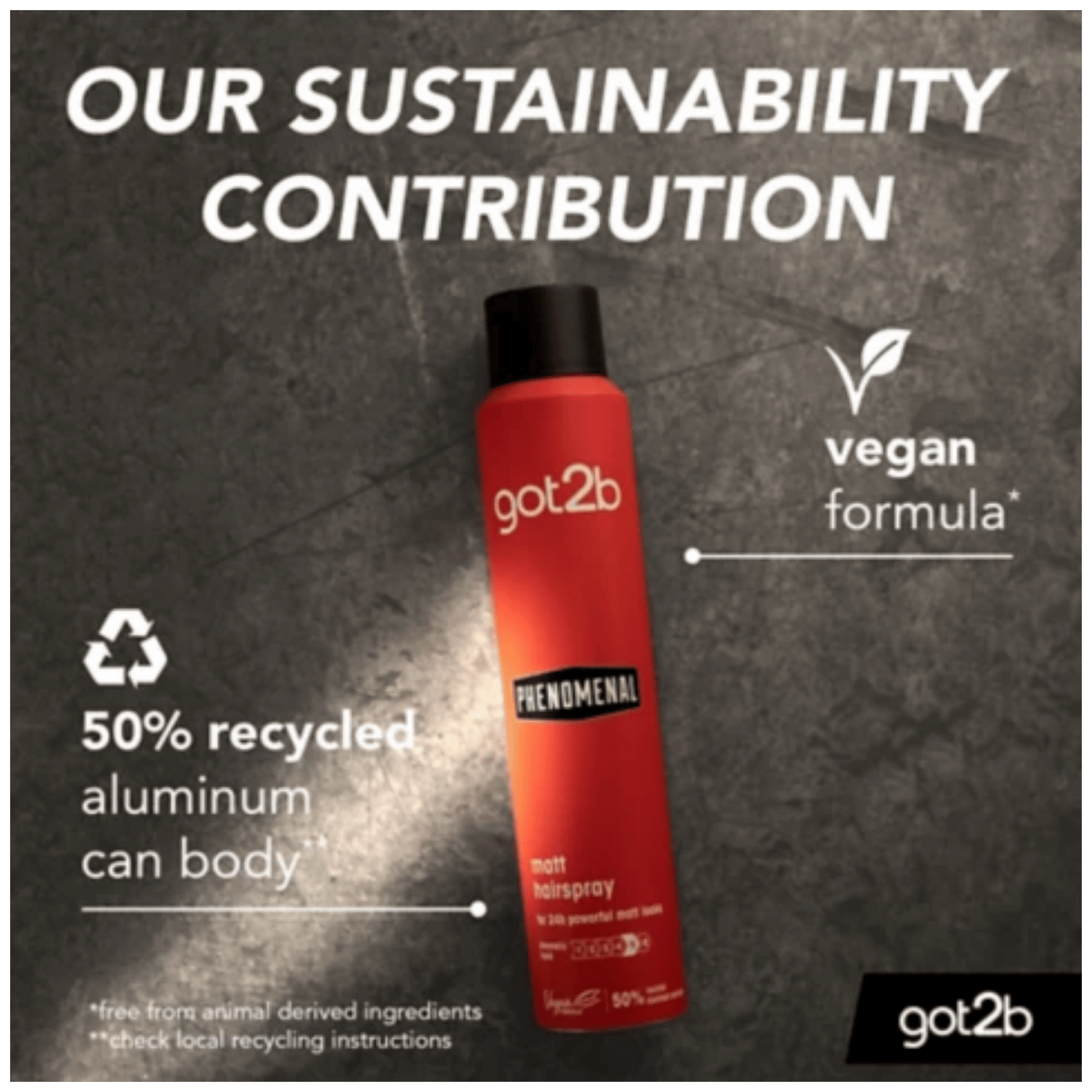 Schwarzkopf Got2b Phenomenal Matt Hairspray Natural Matte Look Available in Pakistan