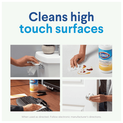 Clorox Disinfecting Wipes Crisp Lemon Powerful Cleaning Wipes Available in Pakistan