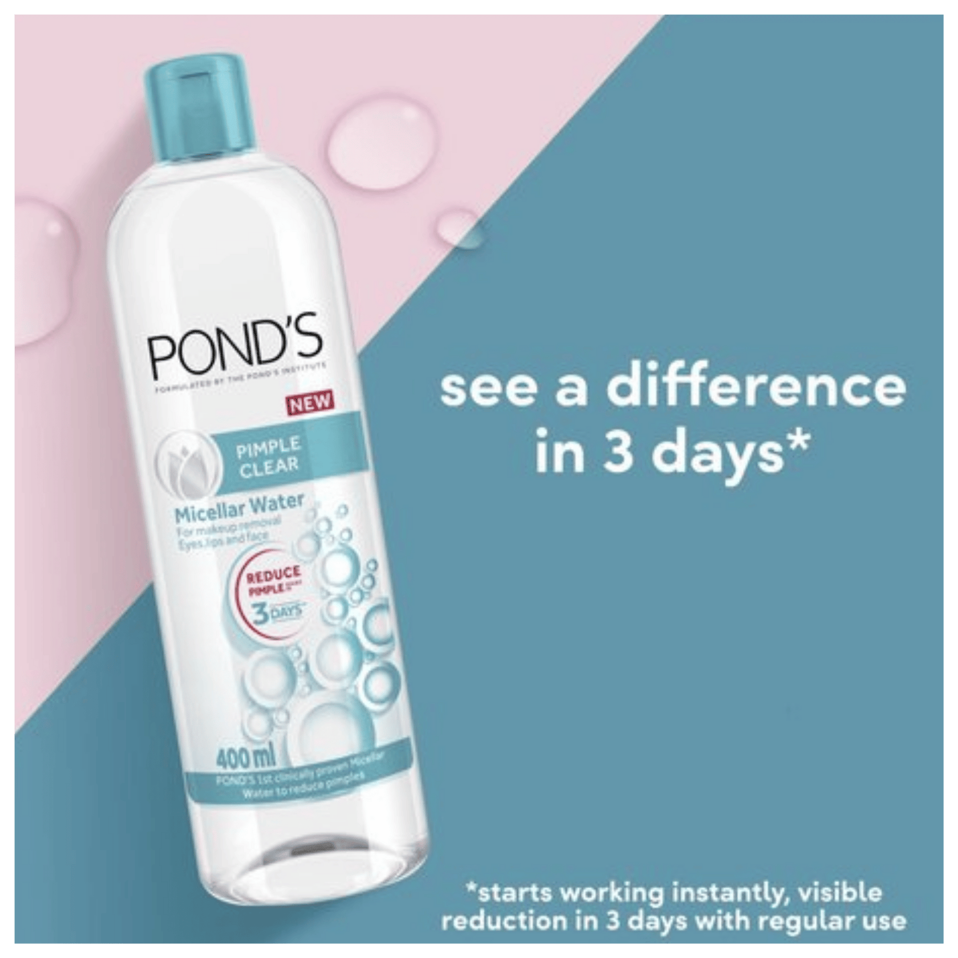 Pond’s Pimple Clear Micellar Water Available Online in Pakistan