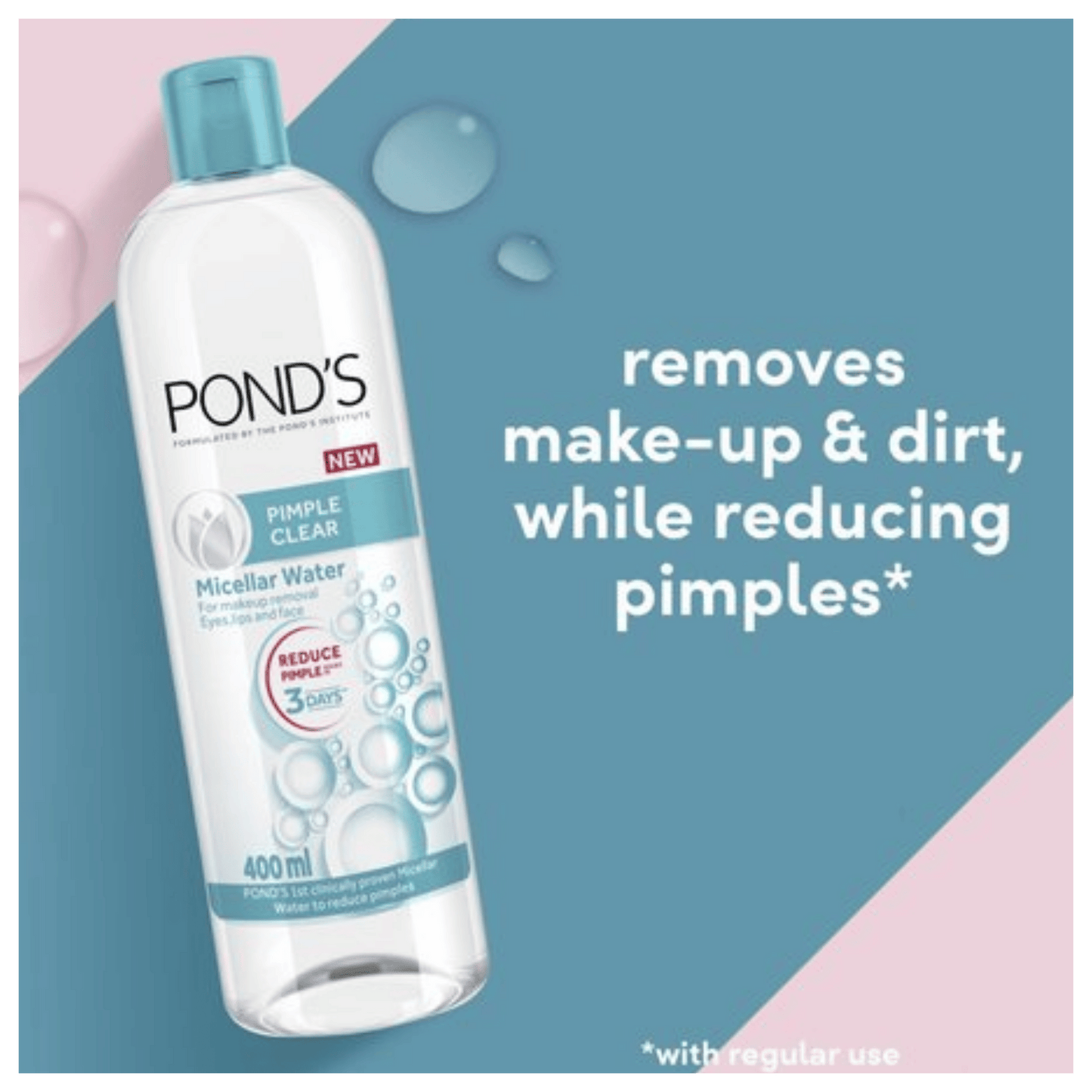 Pond’s Pimple Clear Micellar Water Available Online in Pakistan