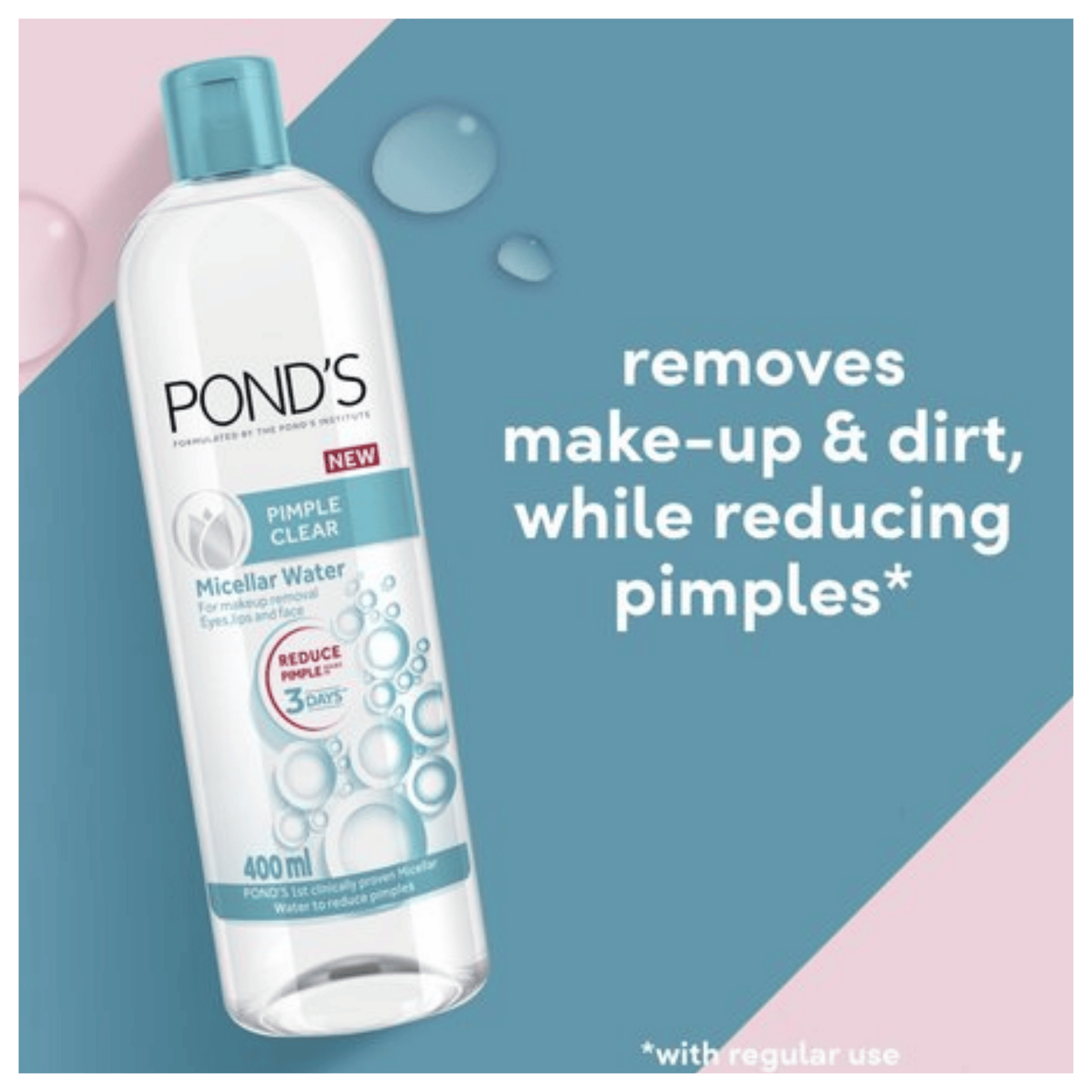 Pond’s Pimple Clear Micellar Water Available Online in Pakistan
