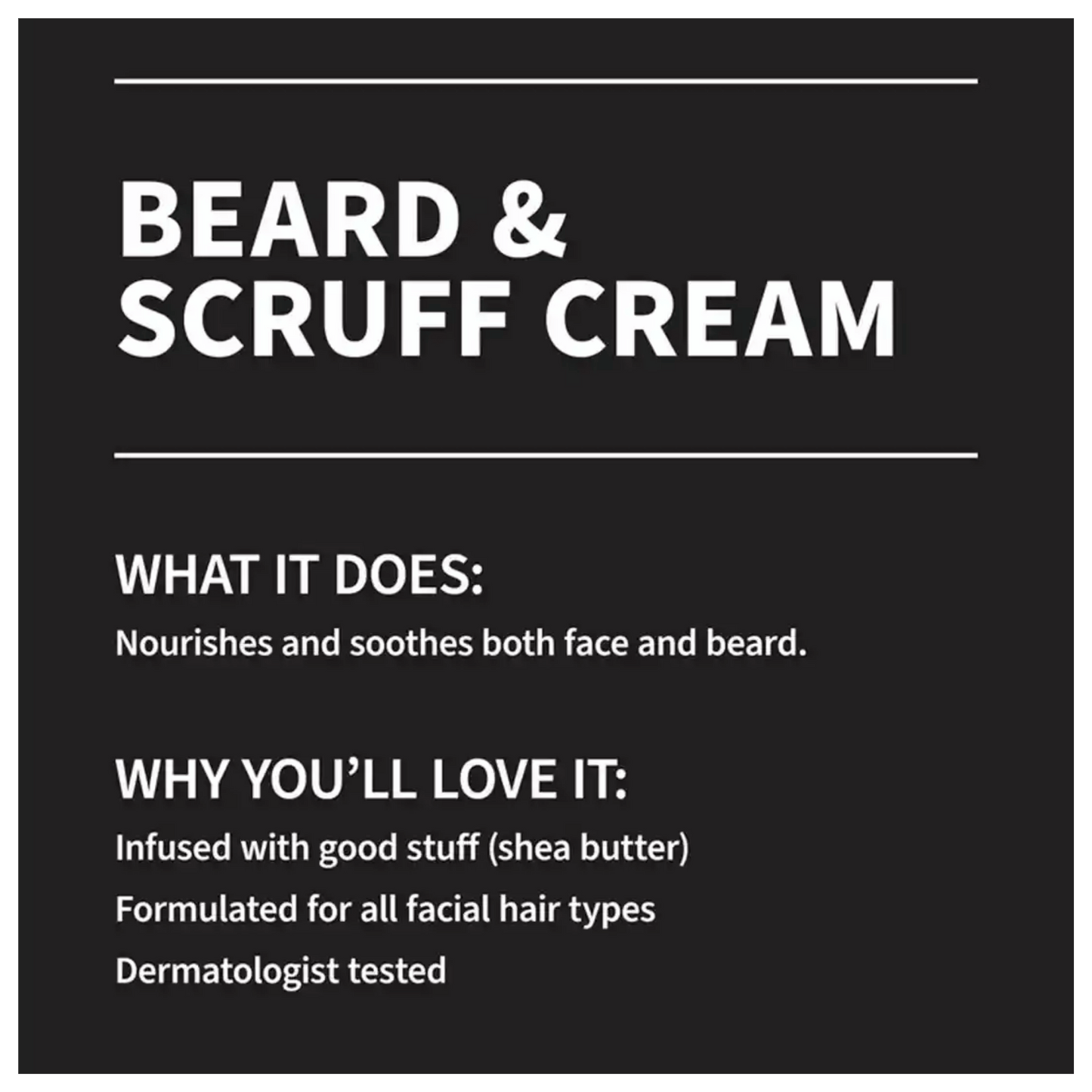 Hydrating Beard Cream for Daily Grooming 113g