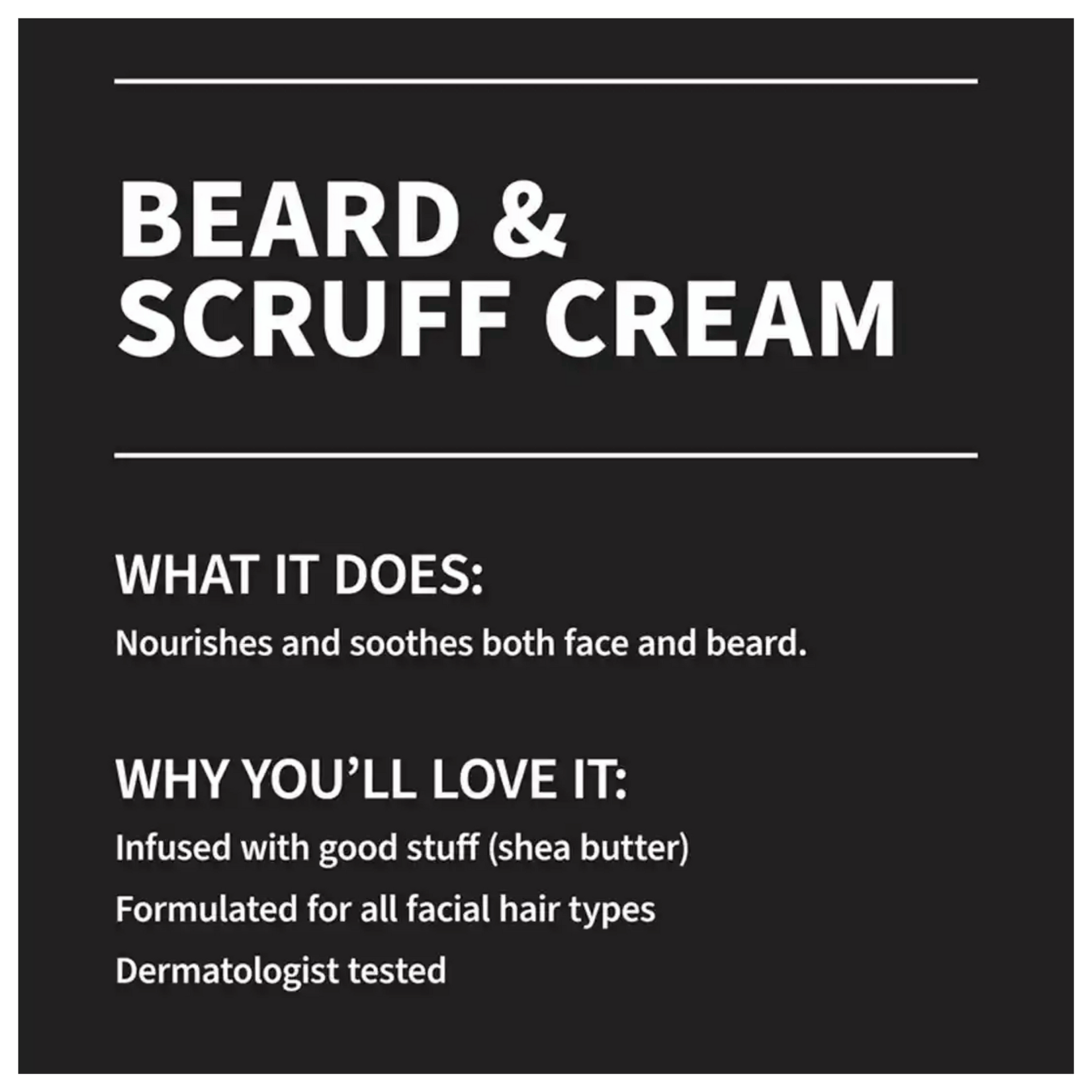 Hydrating Beard Cream for Daily Grooming 113g