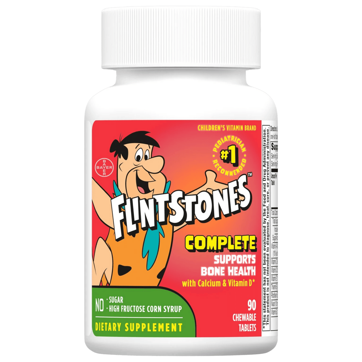 Flintstones Complete Chewable Kids Vitamins 90ct bottle