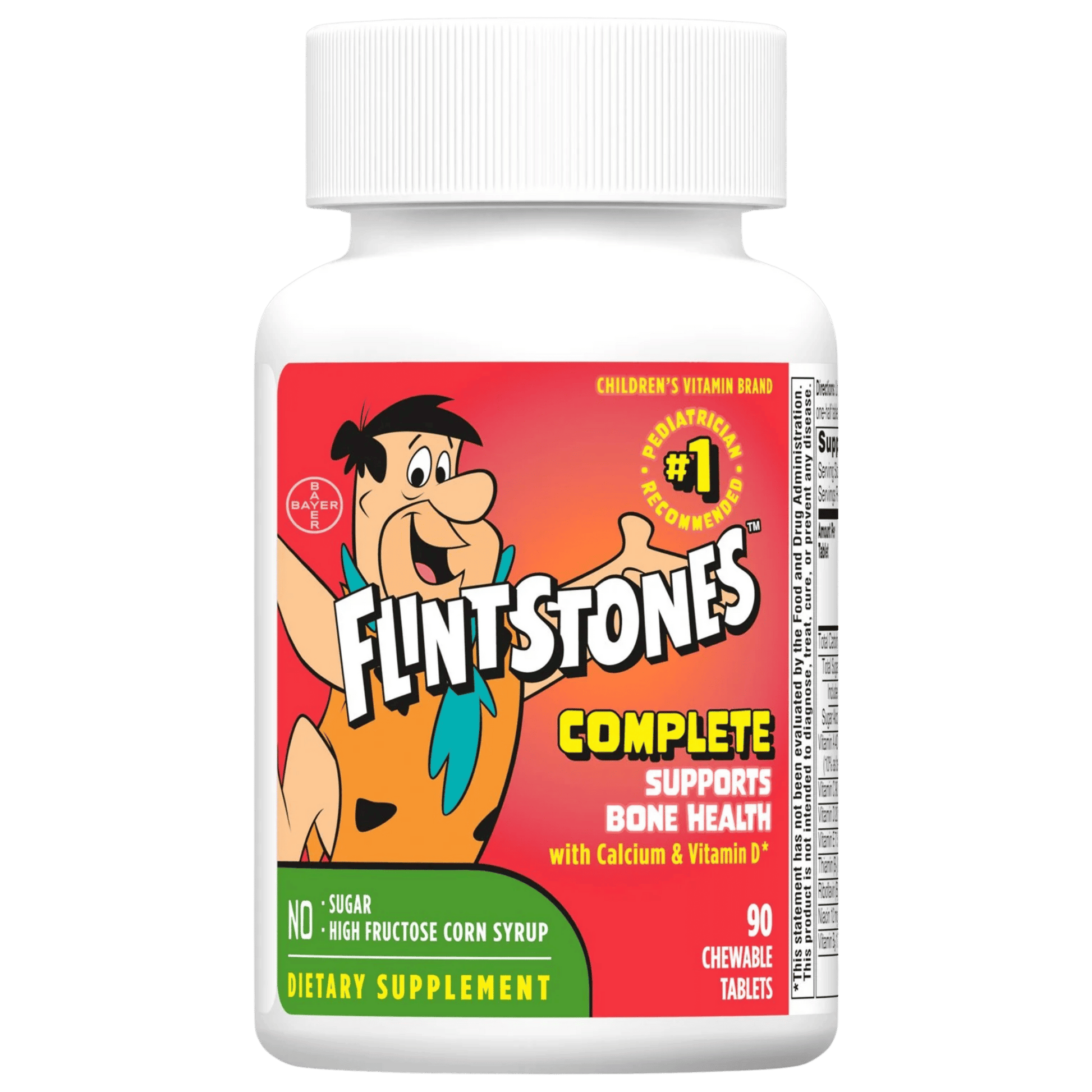 Flintstones Complete Chewable Kids Vitamins 90ct bottle