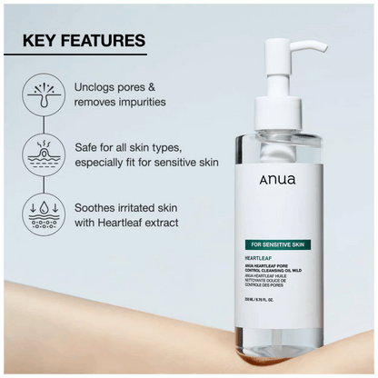 Buy Anua Heartleaf Cleansing Oil Online at Skinstash.pk