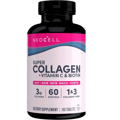 Collagen supplements for skin, hair, and nails, NeoCell, 180 tablets