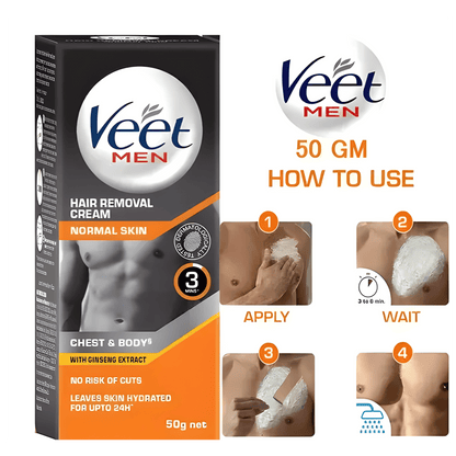 Veet Hair Removal Cream for Men’s Body and Chest