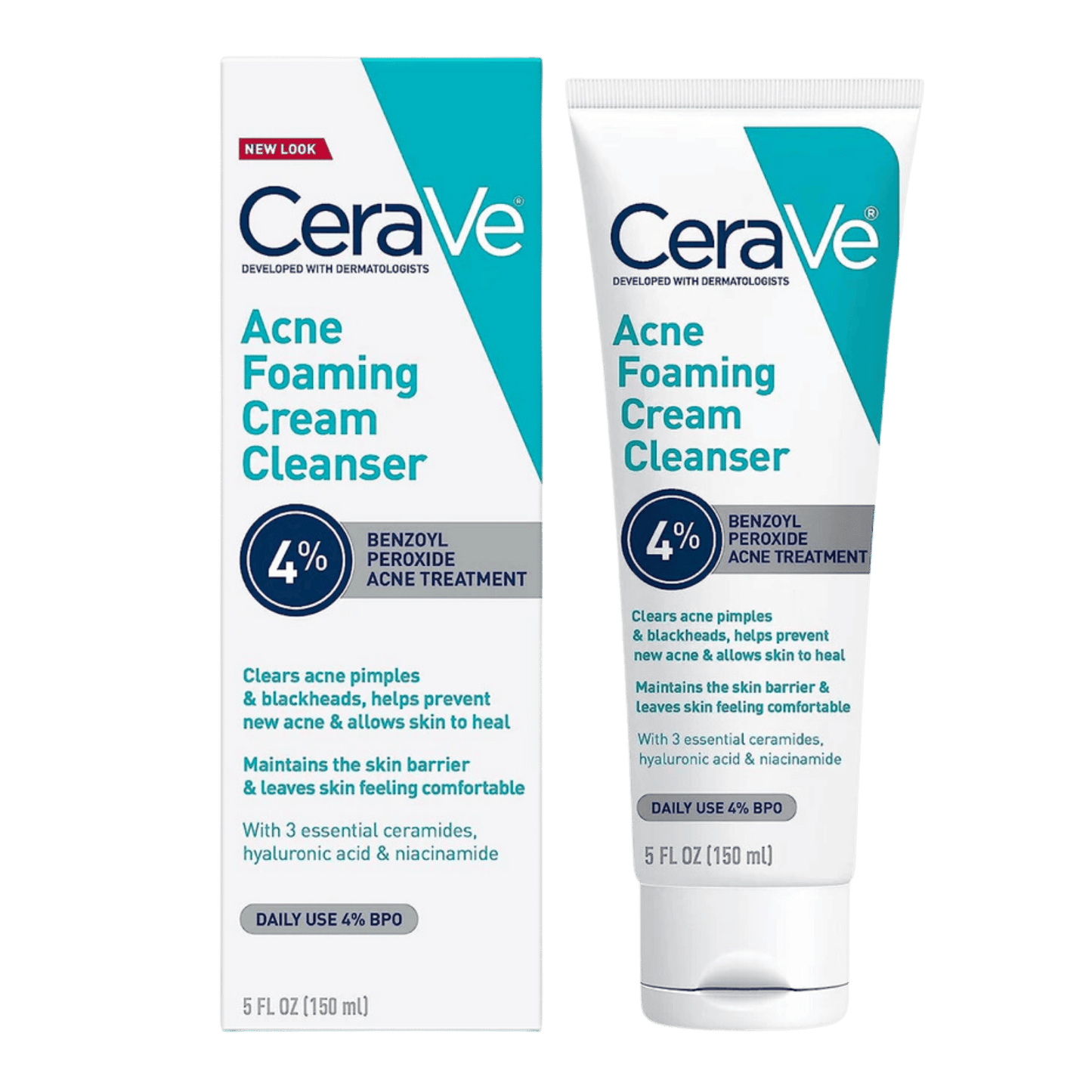 Cerave Acne Foaming Cream Cleanser 4% (150ml)