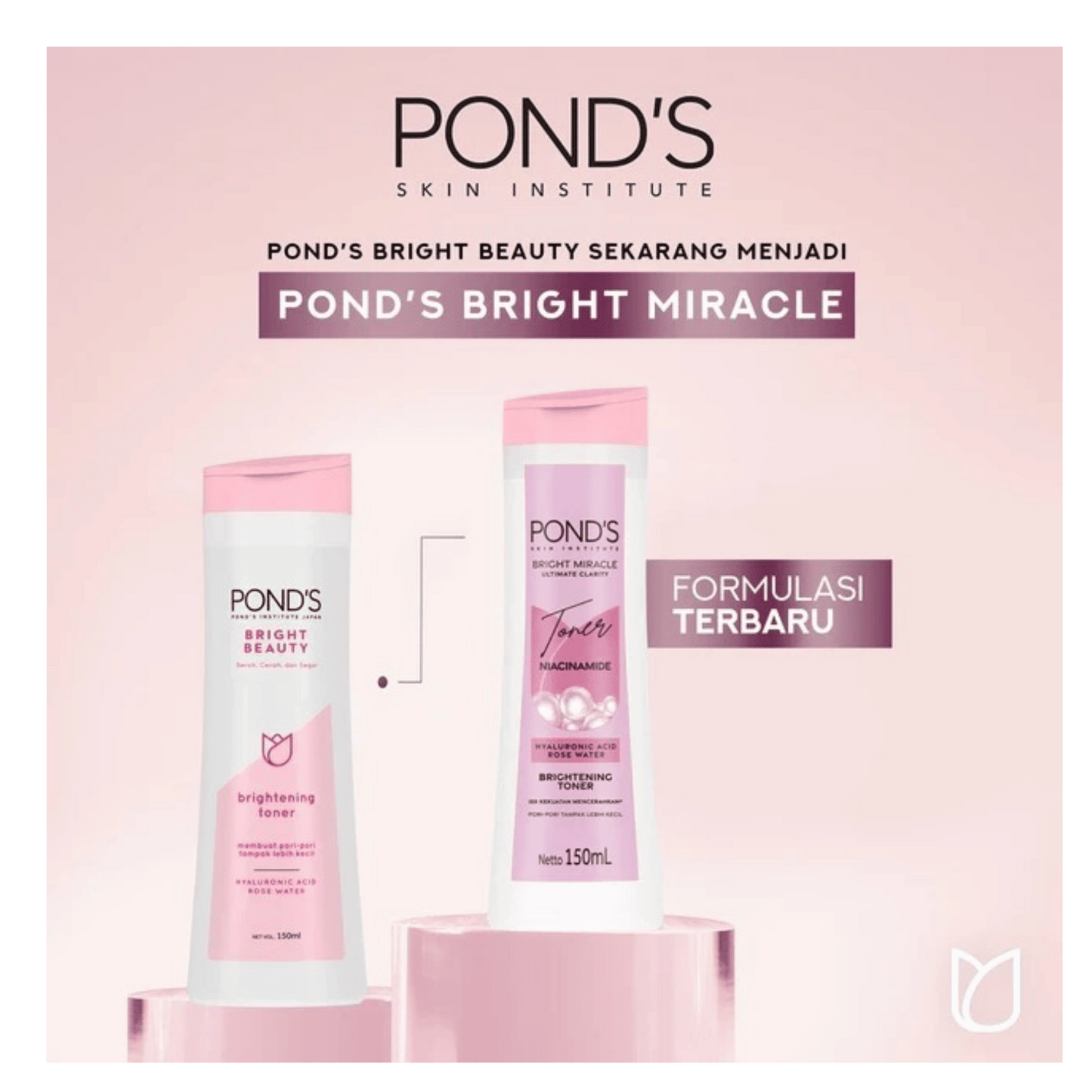 Pond's Bright Beauty Brightening Toner with Hyaluronic Acid 150ml