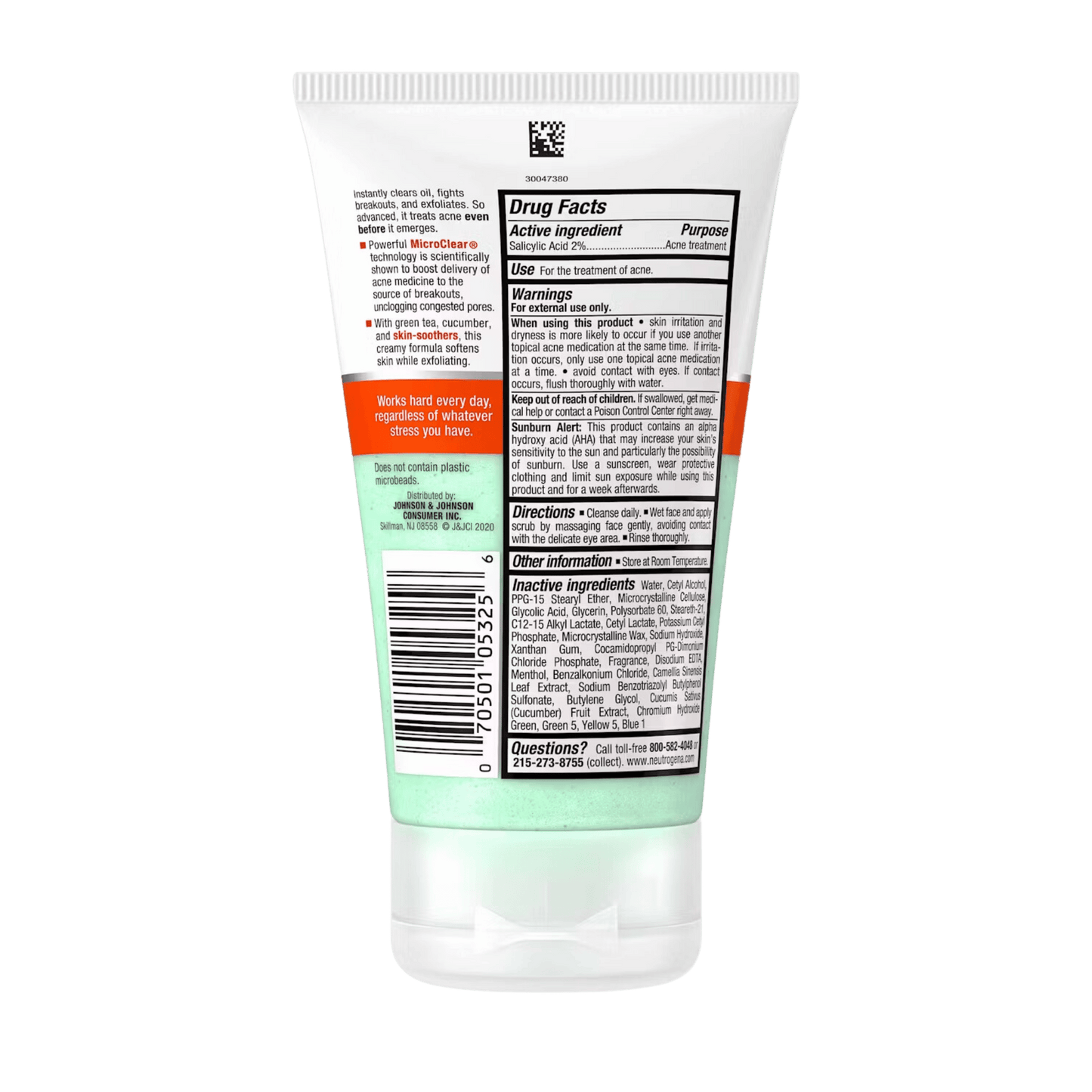 Neutrogena Oil-Free Acne Stress Control Power-Clear Scrub - 4.2 (125ml)