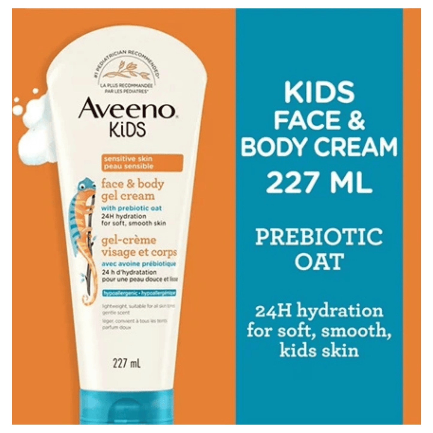 Gentle daily hydration for kids’ face and body