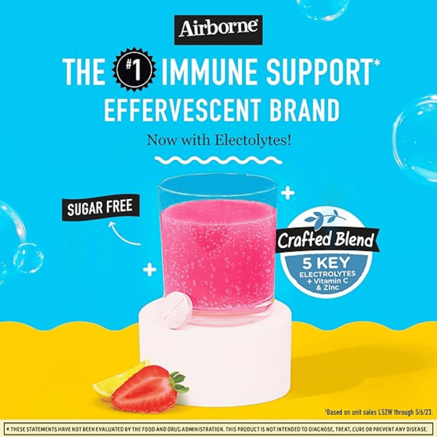 Airborne Electrolyte Replenisher Effervescent Tablets, 10 CT