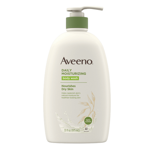 Aveeno Daily Moisturizing Body Wash Nourishes Dry Skin Sulfate Free (975ml)