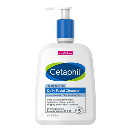 Cetaphil Daily Face Cleanser Fragrance Free Normal to Oily Skin (473ml)