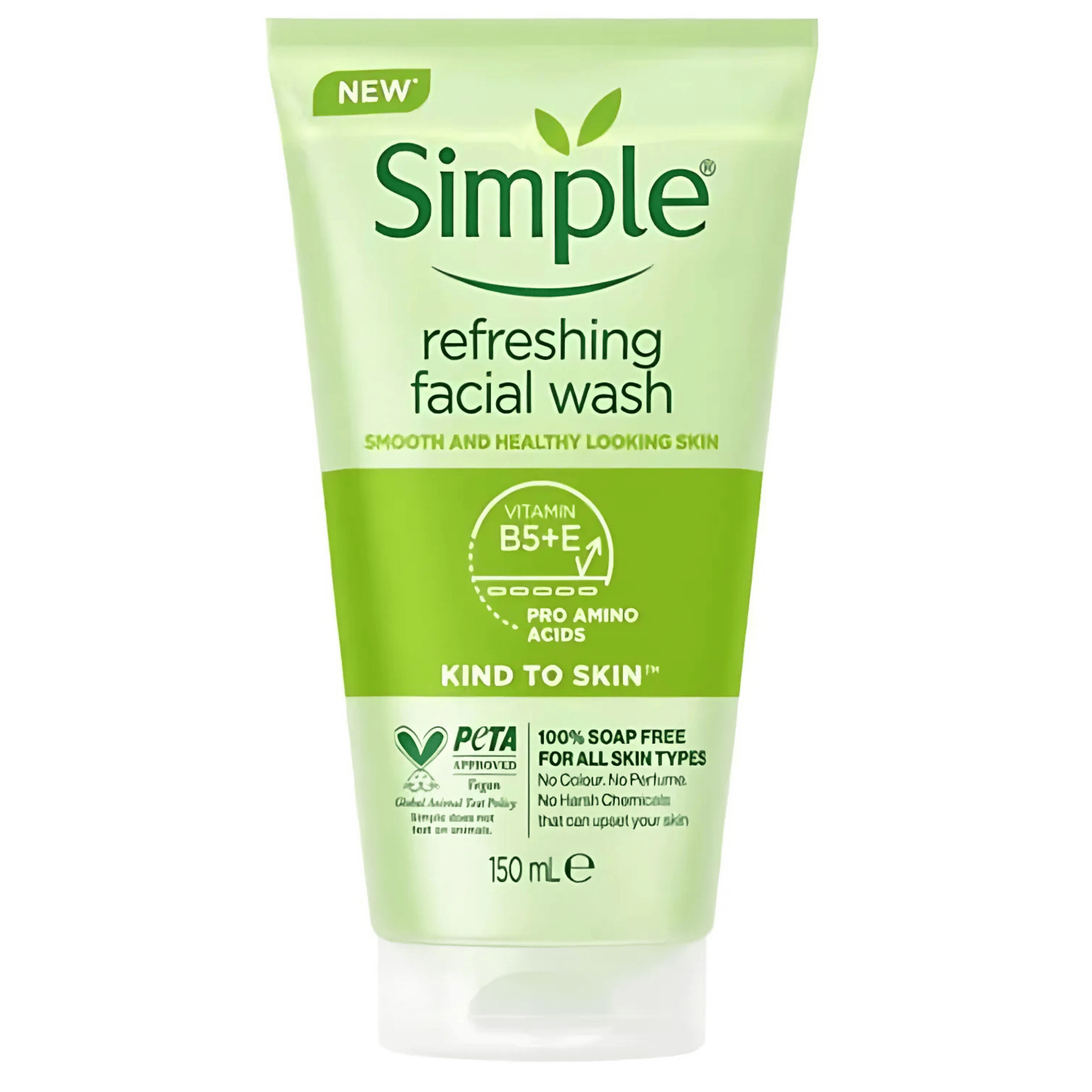 Avialable Simple Kind to Skin Refreshing Facial Wash (150ml) In SkinStash!